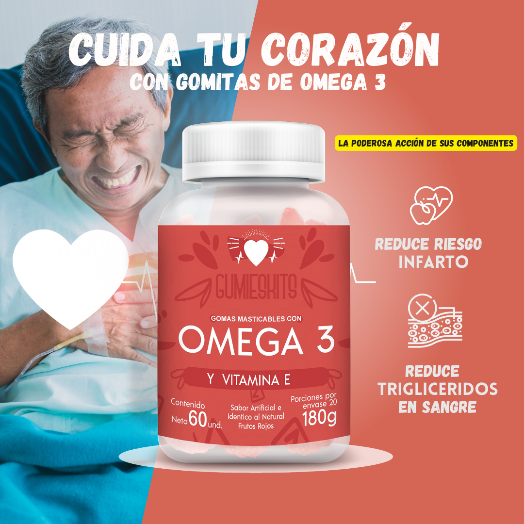 Gomitas de Omega 3 y Vitamina E X60